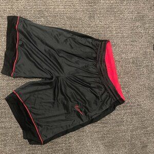 Vintage black and red Nike shorts #nike